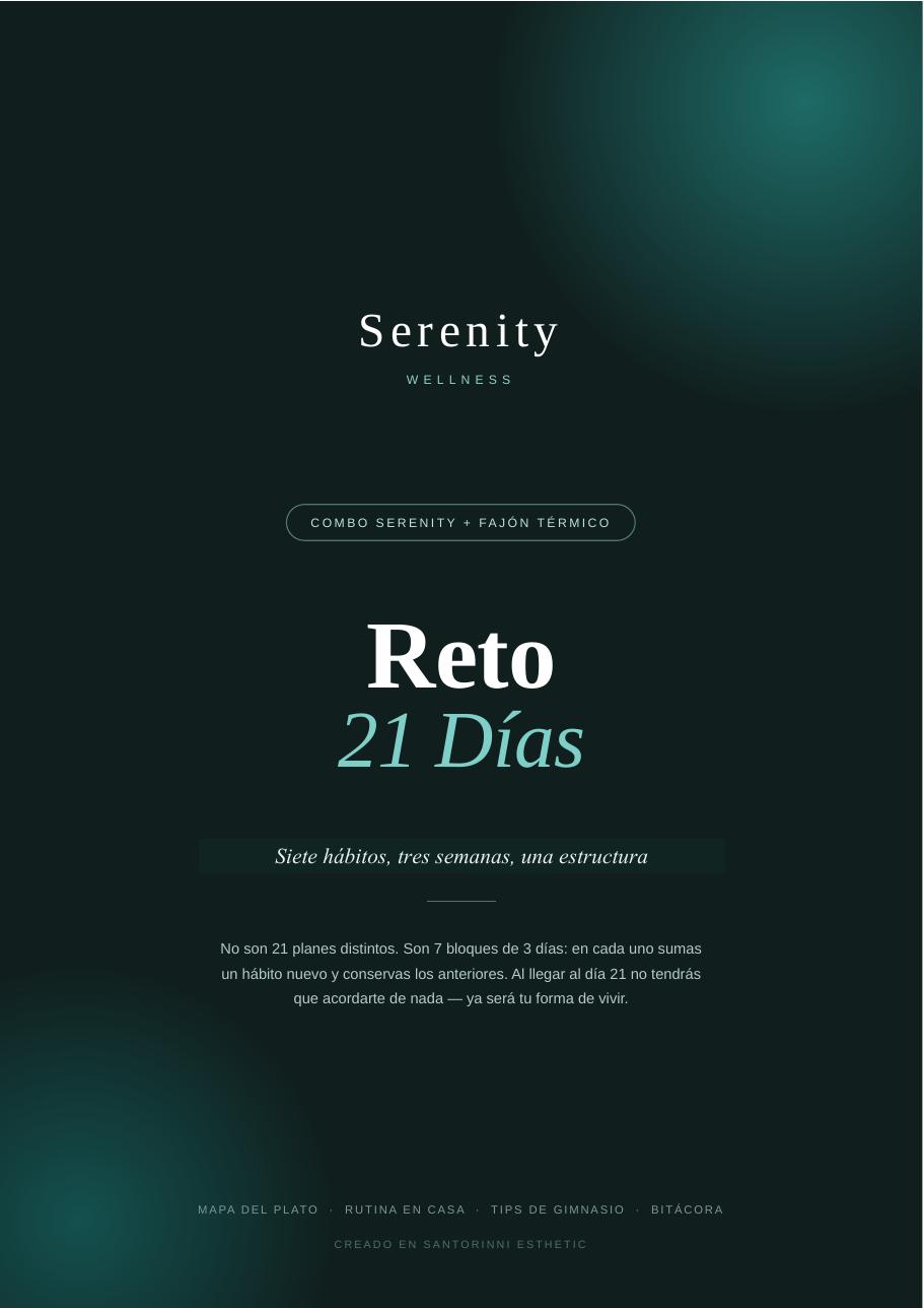 Portada real de la guía digital Reto 21 Días de Serenity
